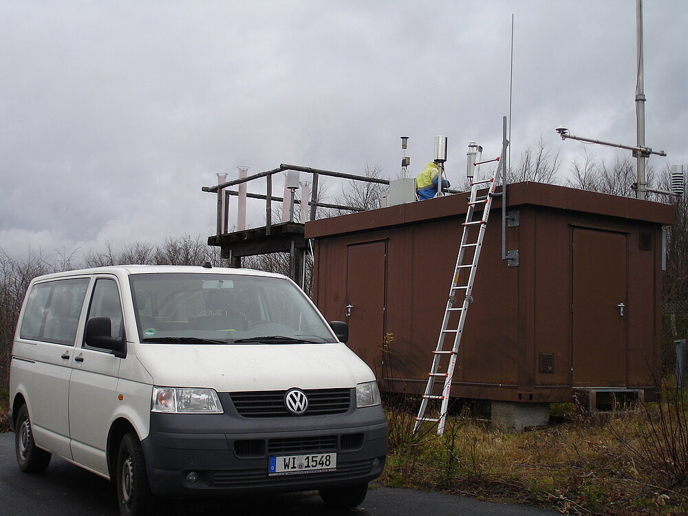 Bild der Luftmessstation bei Fürth