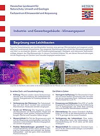 Factsheet zu Begrünung von Leichtbauten