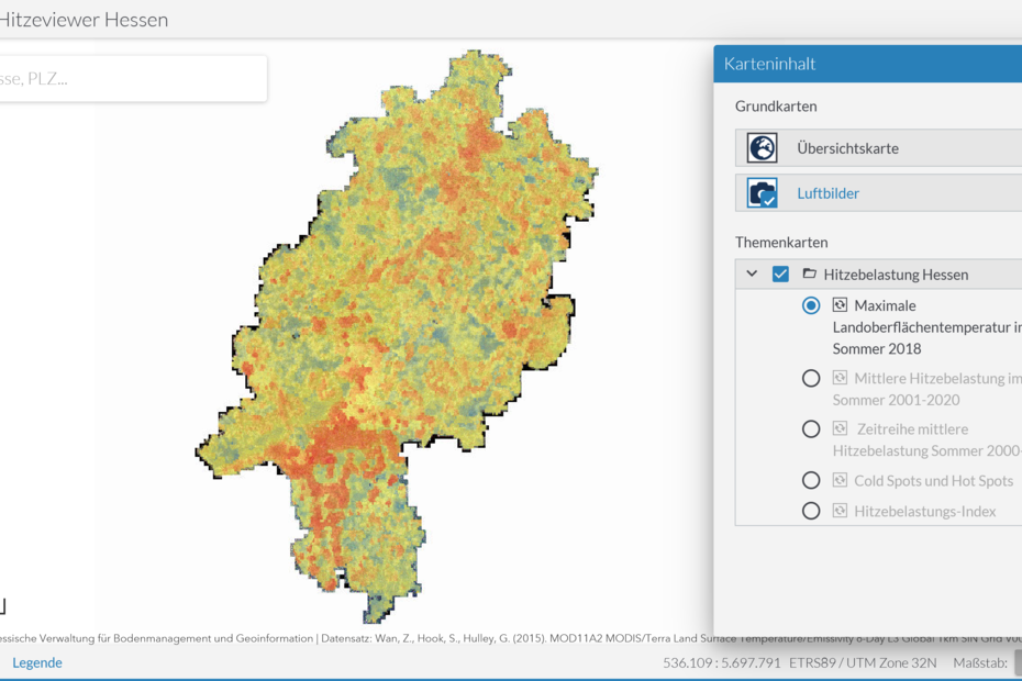 Im Blickpunkt: Der Hitzeviewer Für Hessen