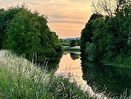 Fluss Nidda bei Frankfurt