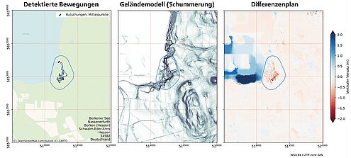 Detektierte großräumige Reaktivierung bekannter Rutschungen am Rande des Borkener Sees im Schwalm-Eder-Kreis