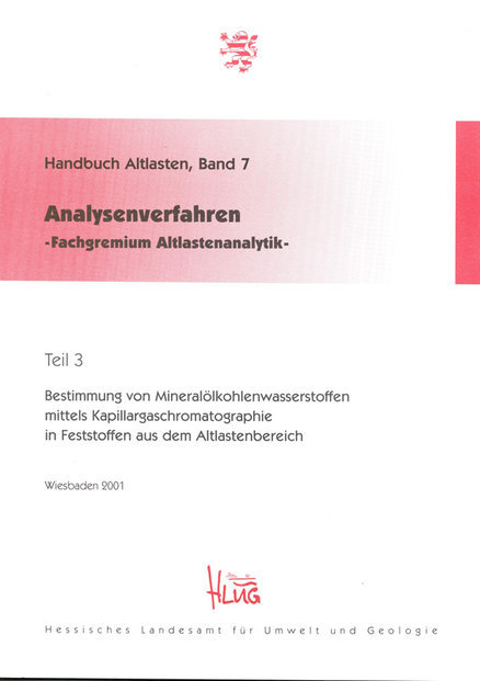 Bestimmung von Mineralölkohlenwasserstoffen mittels Kapillargaschromatographie in Feststoffen aus dem Altlastenbereich