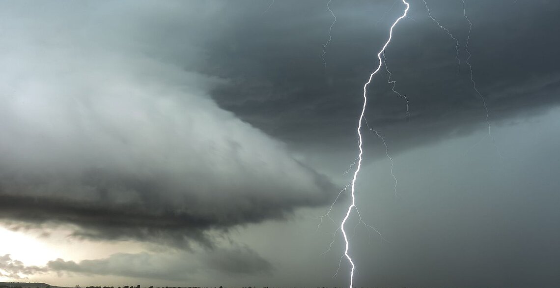 Unwetter mit Blitz